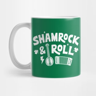 Shamrock & Roll Banjo and Accordion Funny Mug